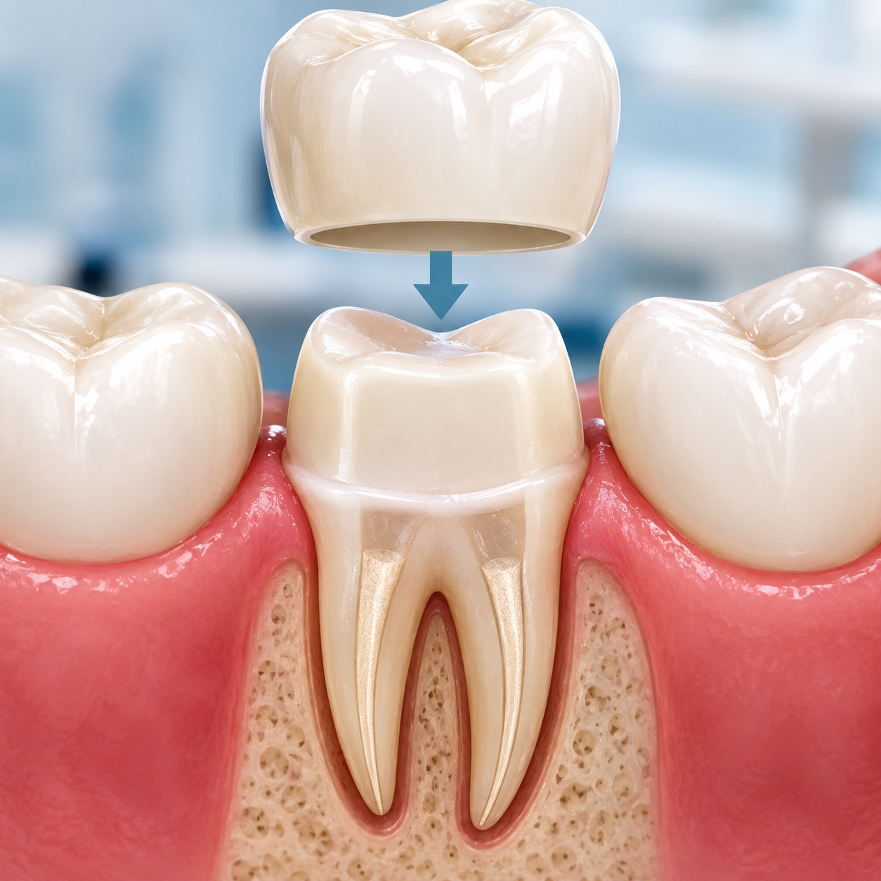 Final tooth restoration after root canal