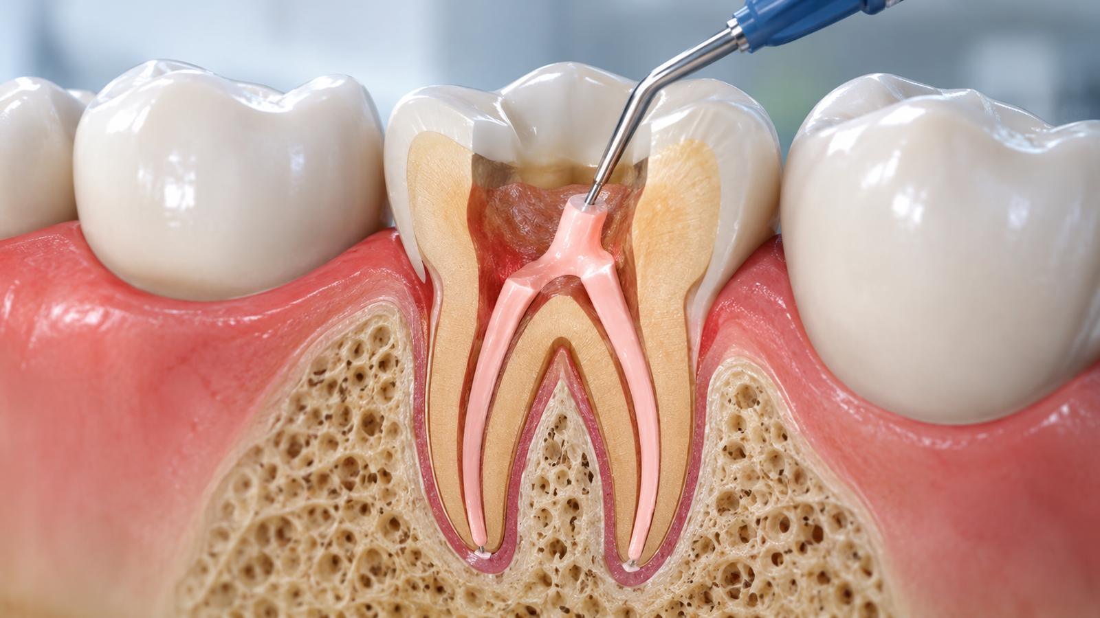 Root canal filling and sealing
